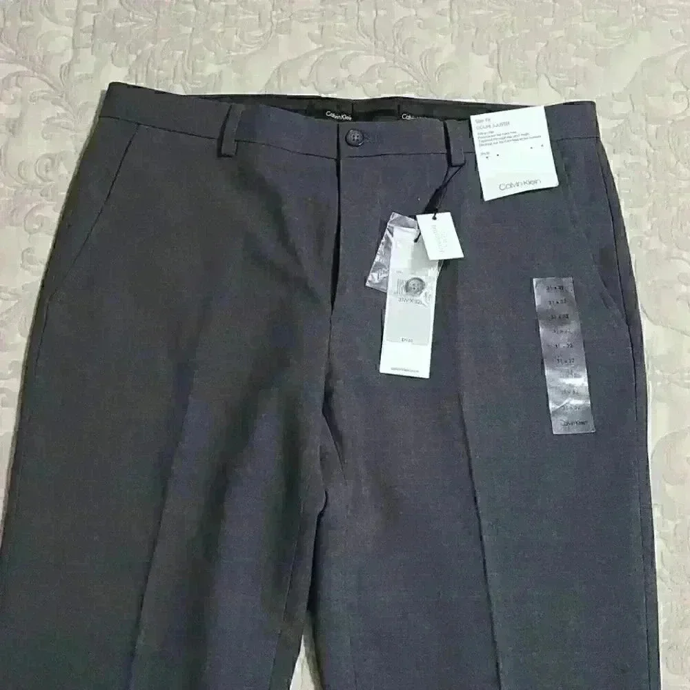 Calvin Klein Slim Fit Dress Pants - Picture 6 of 12